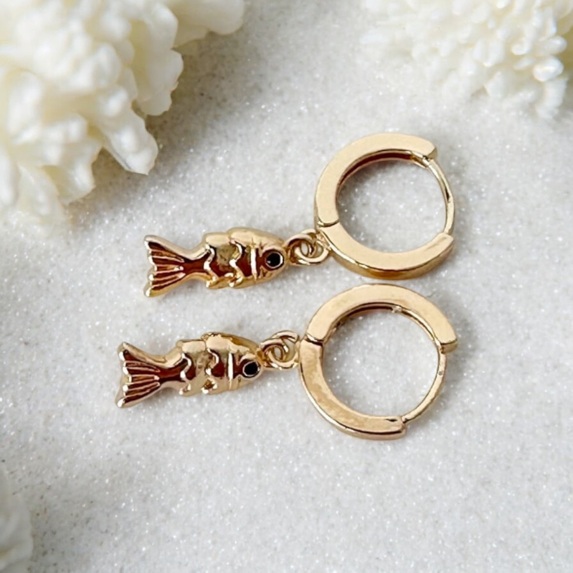 FISH HUGGIE EARRINGS