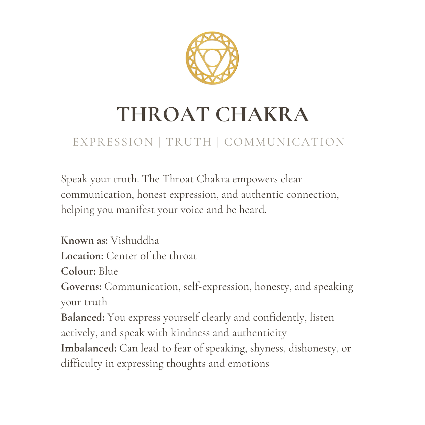 THROAT CHAKRA